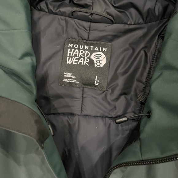 [L]Mountain Hardwear Men's Dark Green Performance Jacket - Picture 6 of 6